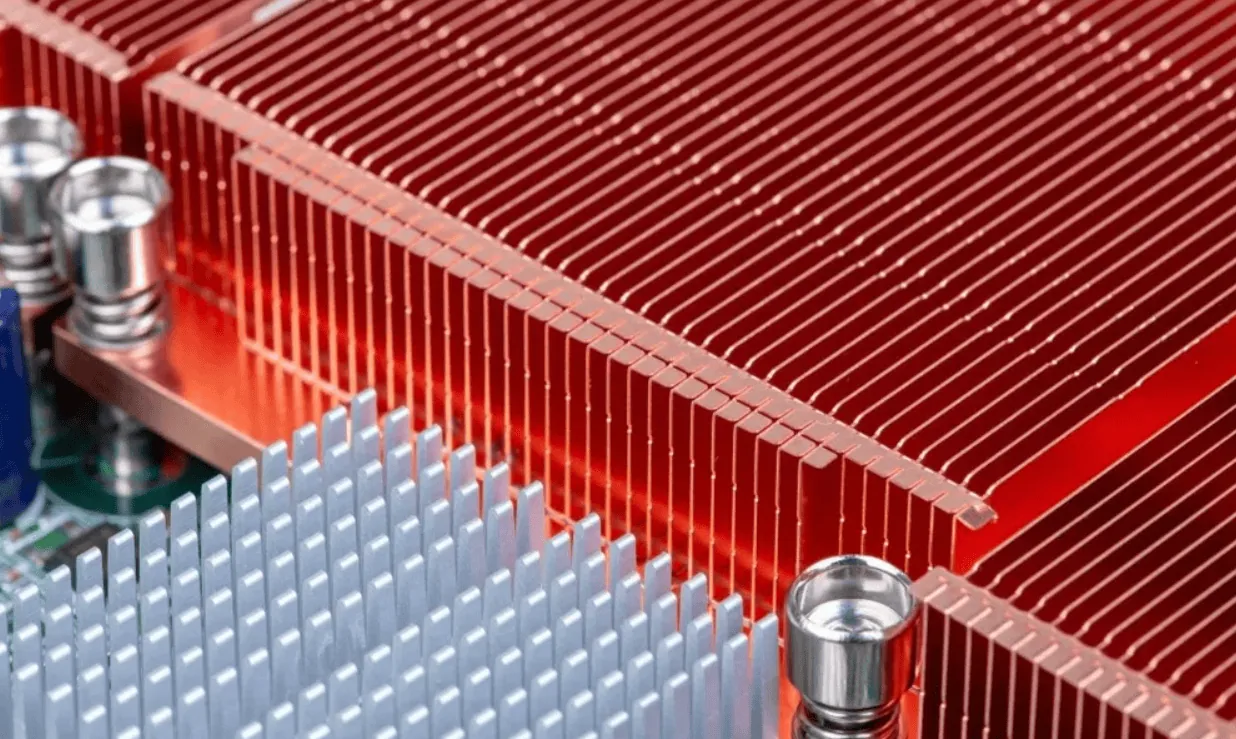 Heat sink fin structure for thermal dissipation
